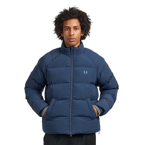 Fred Perry - Raglan Sleeve Padded Jacket (Dark Airforce) | HHV