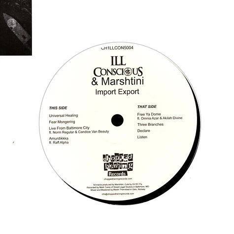 Ill Conscious - Import Export