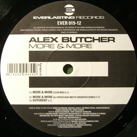 Alex Butcher - More & More