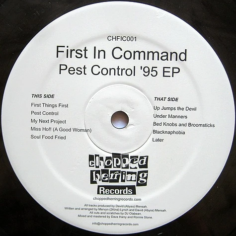 First In Command - Pest Control '95 EP