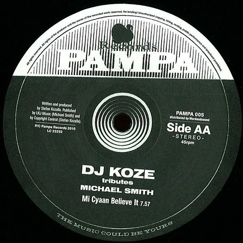 Nathan Fake / DJ Koze Tributes Michael Smith - Xmas Rush / Mi Cyaan Believe It