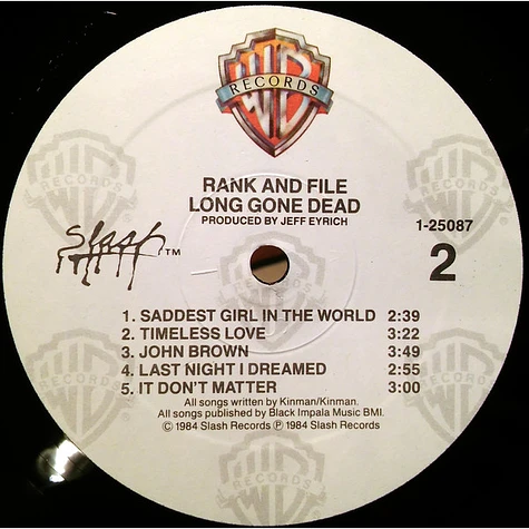 Rank & File - Long Gone Dead