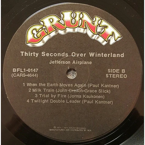 Jefferson Airplane - Thirty Seconds Over Winterland