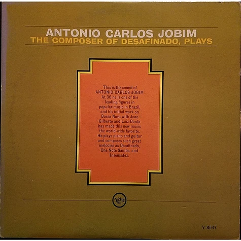 Antonio Carlos Jobim - The Composer Of Desafinado, Plays