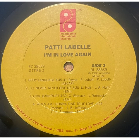 Patti LaBelle - I'm In Love Again