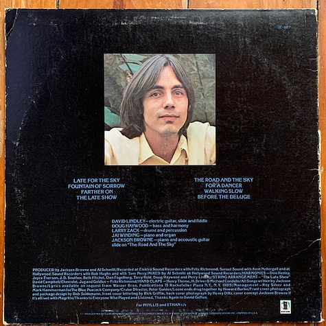 Jackson Browne - Late For The Sky