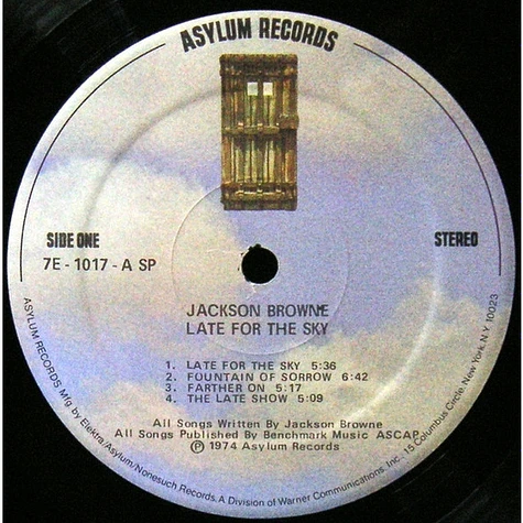 Jackson Browne - Late For The Sky