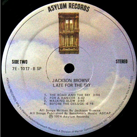 Jackson Browne - Late For The Sky