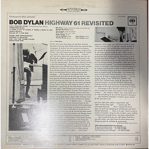 Bob Dylan - Highway 61 Revisited