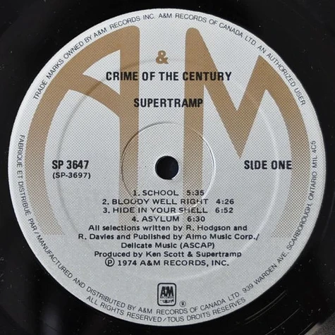 Supertramp - Crime Of The Century