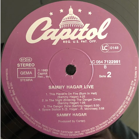 Sammy Hagar - Sammy Hagar Live