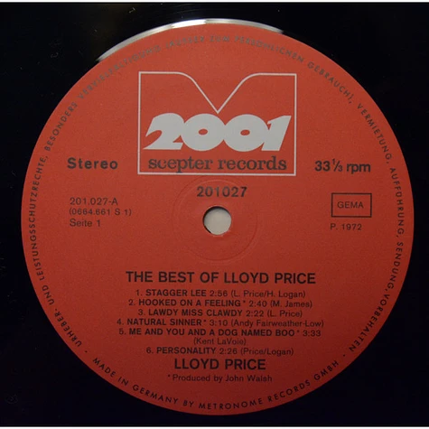 Lloyd Price - The Best Of