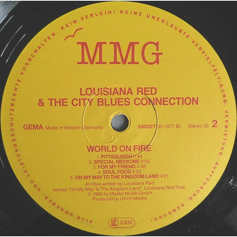 Louisiana Red & City Blues Connection - World On Fire