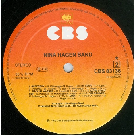 Nina Hagen Band - Nina Hagen Band