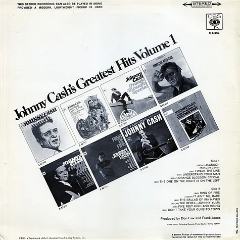 Johnny Cash - Johnny Cash's Greatest Hits Volume 1