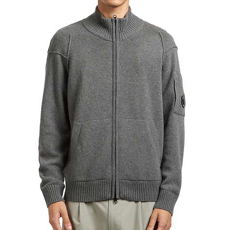 C.P. Company - Lambswool GRS Full Zip Sweater