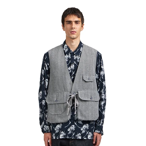 トップス Engineered Garments Fowl Vest Engineered Garments Fowl Vest, Olive – Glasswing