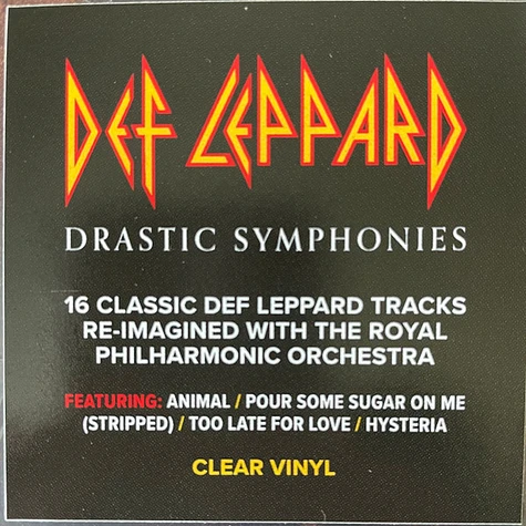 Def Leppard With Royal Philharmonic Orchestra - Drastic Symphonies