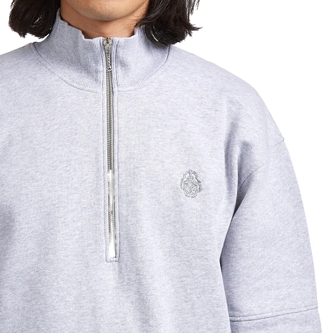 Edwin - Koji Half Zip Sweat (Grey Marl) | HHV
