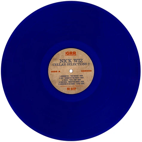Nick Wiz - Cellar Selections Volume 2 (1993-1997) Blue Vinyl Edition