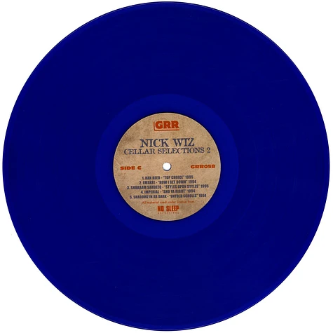 Nick Wiz - Cellar Selections Volume 2 (1993-1997) Blue Vinyl Edition