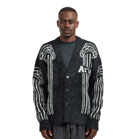 Aries - Oversized Chenille Column Knit Cardigan