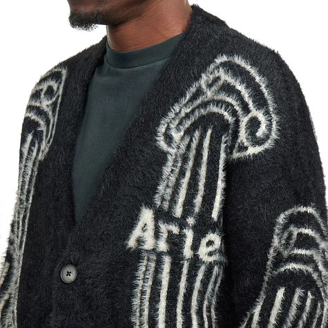 Aries - Oversized Chenille Column Knit Cardigan