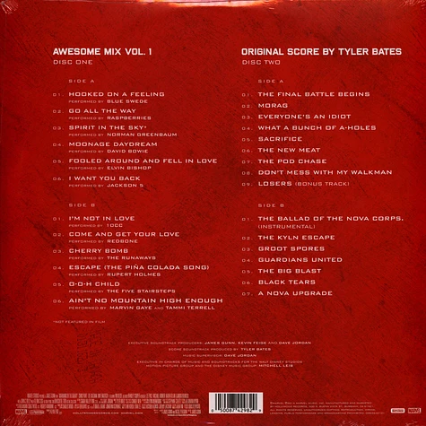 V.A. - OST Guardians Of The Galaxy Volume 1 Red & Yellow Vinyl Deluxe Edition