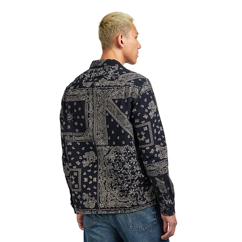 8/31まで掲載・値下げ RALPH LAUREN Bandana Shirt Polo Ralph Lauren Paisley Bandana Button Front Top Womens XS Blue