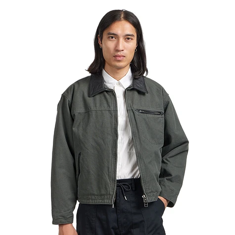 FrizmWORKS - Heavy Canvas Destroyed Work Jacket (Olive) | HHV