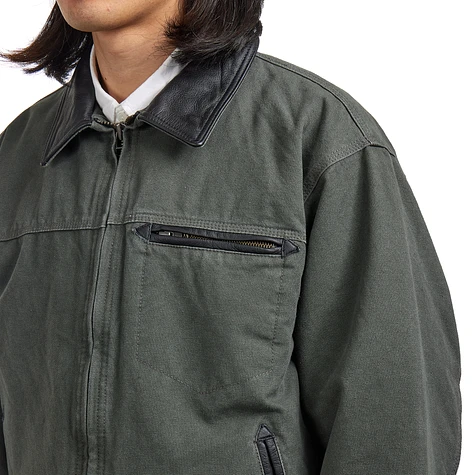 FrizmWORKS - Heavy Canvas Destroyed Work Jacket (Olive) | HHV