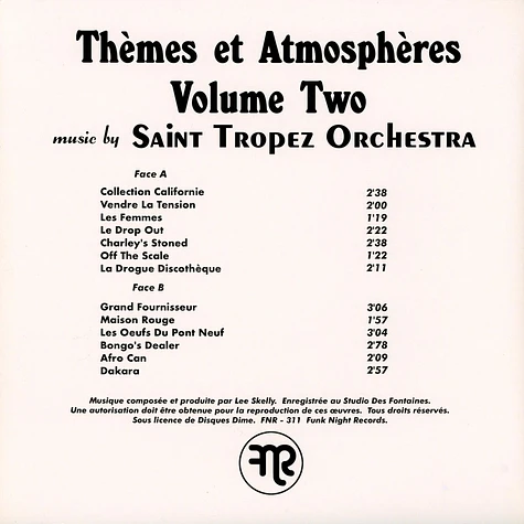Saint Tropez Orchestra - Themes Et Atmospheres Volume 2 HHV Exclusive Grey Marbled Vinyl Edition