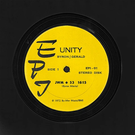 USオリジナル Byron Morris & Unity レアグルーヴ