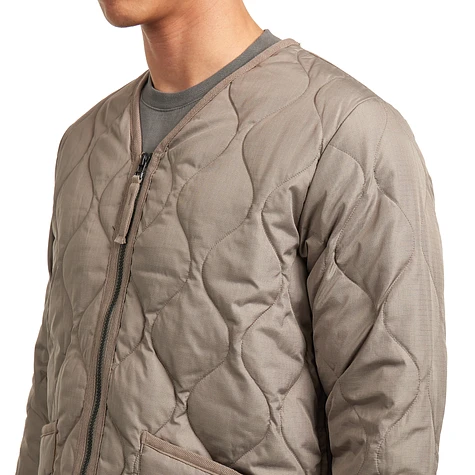TAION - Military Zip V Neck Down Jacket