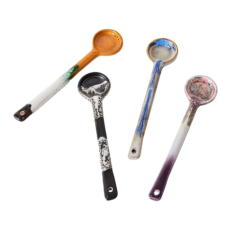 HKLIVING - 70s Ceramics: Spoons M (Set of 4)