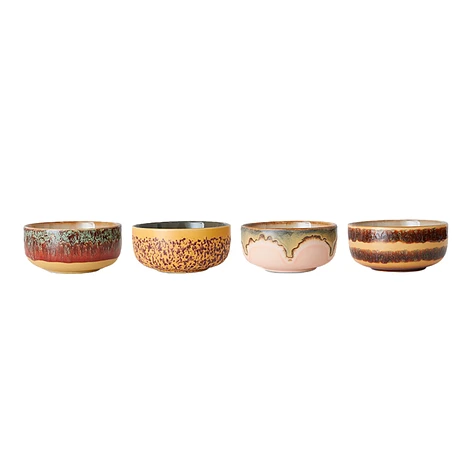 HKLIVING - 70s Ceramics: Dessert Bowls (Set of 4)