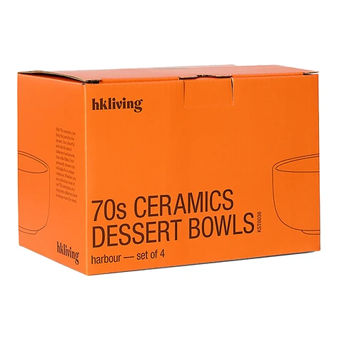 HKLIVING - 70s Ceramics: Dessert Bowls (Set of 4)