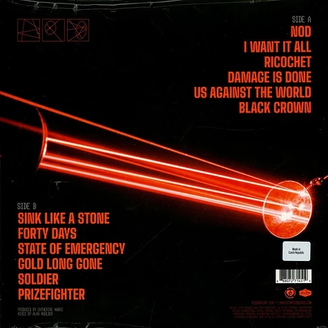 Rise Against - Ricochet Indie Exclusive Neon Orange Vinyl Edition