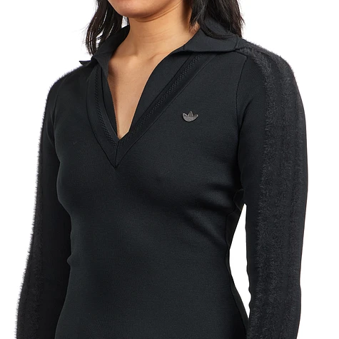 adidas - Long Sleeve Collared Dress (Black) | HHV adidas - Long Sleeve Collared Dress (Black) | HHV