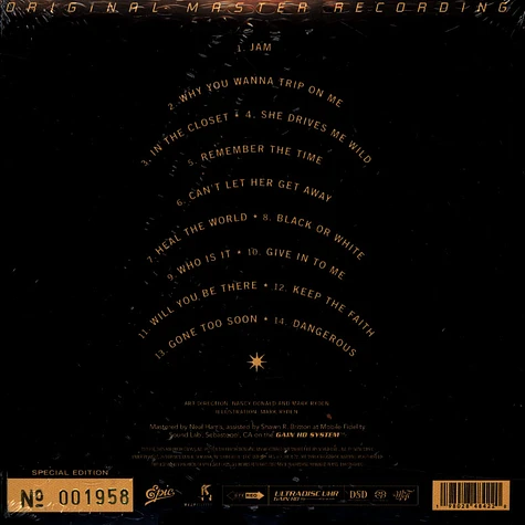 Michael Jackson - Dangerous Numbered Hybrid Stereo SACD - CD