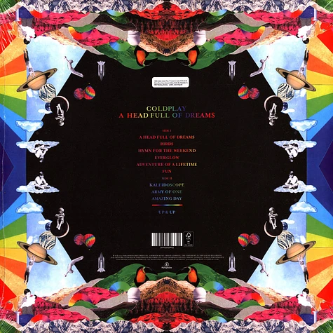 Coldplay - A Head Full Of Dreams Clear Eco Vinyl Edition