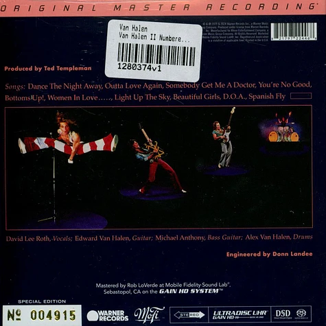 Van Halen - Van Halen II Numbered Hybrid SACD - CD - 2024