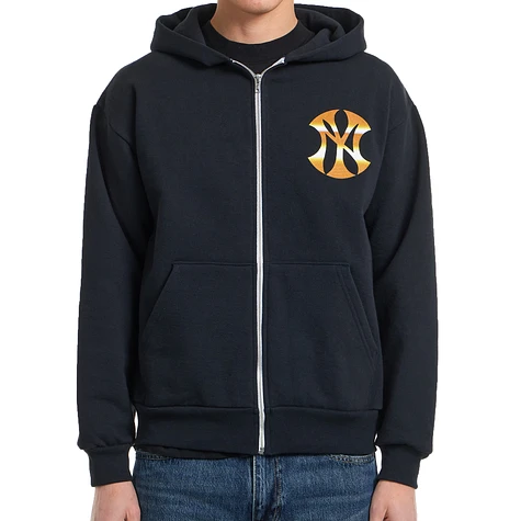 b.Eautiful x Sara Yukiko Mon - Wavy NY Zip Up Hoodie (Navy) | HHV