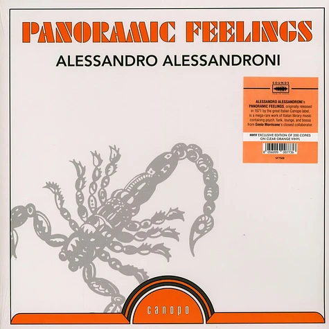 Alessandro Alessandroni - Panoramic Feelings HHV Summer Of Jazz Exclusive Orange Vinyl Edition