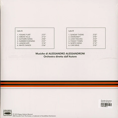 Alessandro Alessandroni - Panoramic Feelings HHV Summer Of Jazz Exclusive Orange Vinyl Edition
