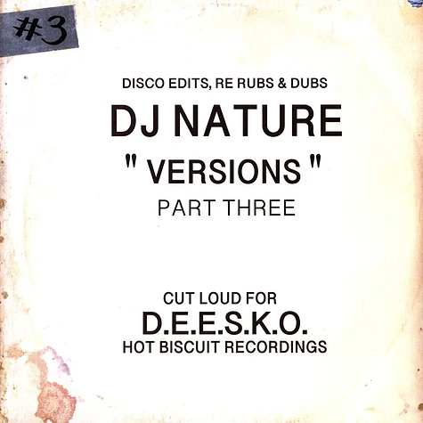 DJ Nature – Versions (Part One) DJ Nature – Versions (Part One) DJ