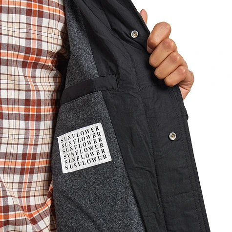 Sunflower - Relaxed Nylon Coat (Black) | HHV