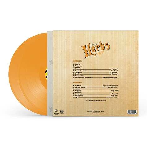 MF DOOM - Metal Fingers Presents: Special Herbs Volume 1 & 2 Mustard Yellow Vinyl Edition