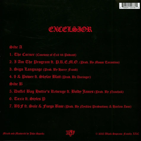 Benny The Butcher - Excelsior Black Vinyl Edition