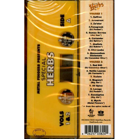 MF DOOM - Metal Fingers Presents: Special Herbs Volume 1 & 2